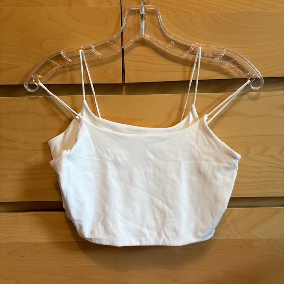 2x NWOT GARAGE WHITE SEAMLESS CROP TANK TOP, SIZE: XS - Picture 1 of 4